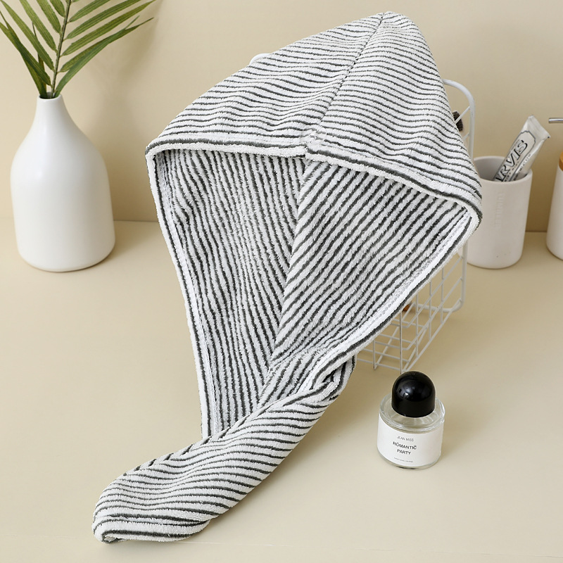 Soft and Thickened Dry Hair Cap for Children Plain Weave Quick Absorbent Eco-friendly