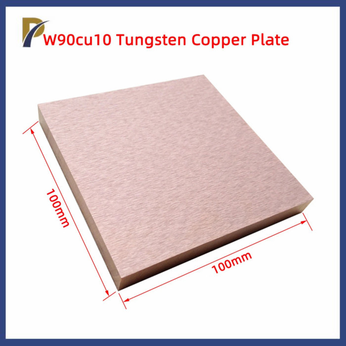 Bright Surface Alloy Copper Tungsten Sheet 75WCu 80WCu 90WCu 70WCu