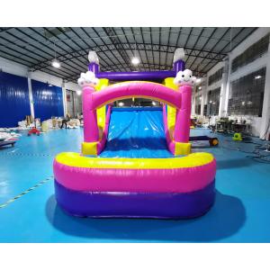 0.55mm PVC Unicorn Bouncy Houses Inflatable Bouncer Slide