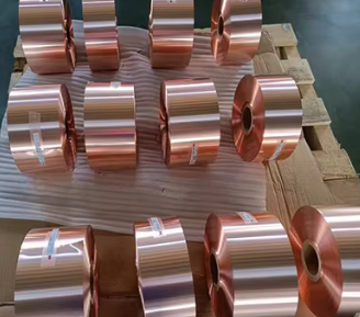 0.1-80mm Red Decorative Copper Foil Tape Bright Surface For Electronic Products