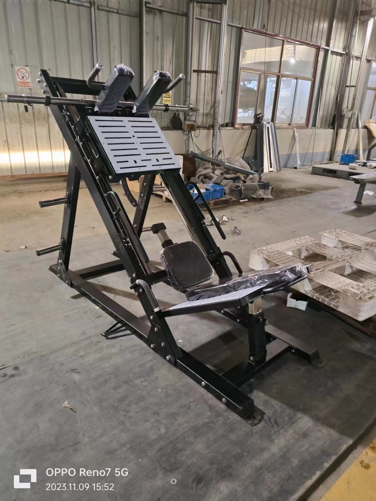 Strength Training Gym Equipment 2 in 1 Dual Function Plate Loaded Hack Squat Leg Press Machine