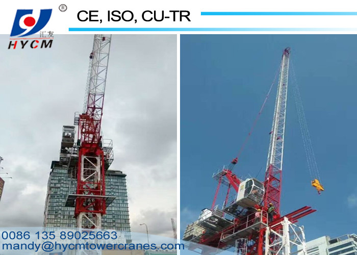 6ton Max. Load 25m Jib QTD Tower Crane Manufacturer Luffing crane supplier