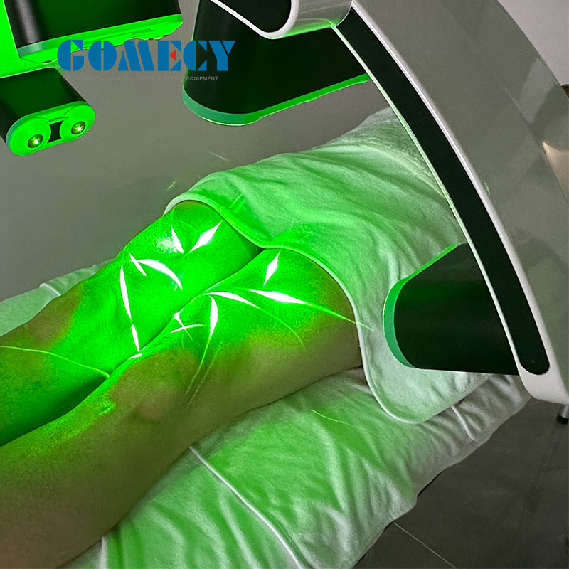 Non Touching Lipo Laser Slimming Machine 10pcs On Athe Frame with 532nm Green Light 635nm Red Light Wavelengths and 10pcs Green