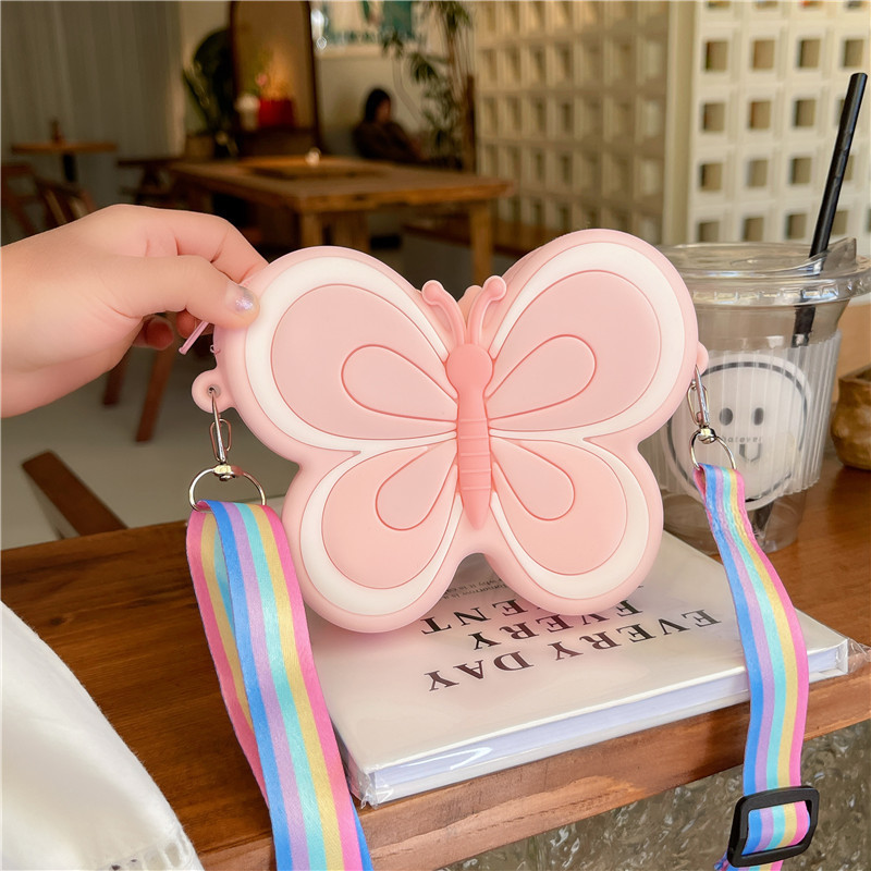 Cute Butterfly Crossbody Bag Toddler Cross Body Purse Wallet Shoulder Bags Handbag Crossbody Purses Coin Purse For Kids