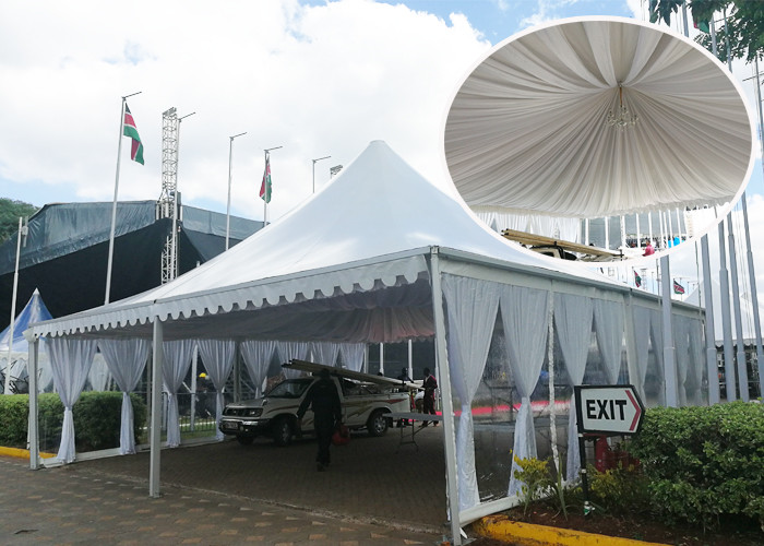 Pagoda Tent 10x10m Commercial Party Bline Tent Alpain Tent 10x10m 6x6m 5x5m With Ceiling And Curtain