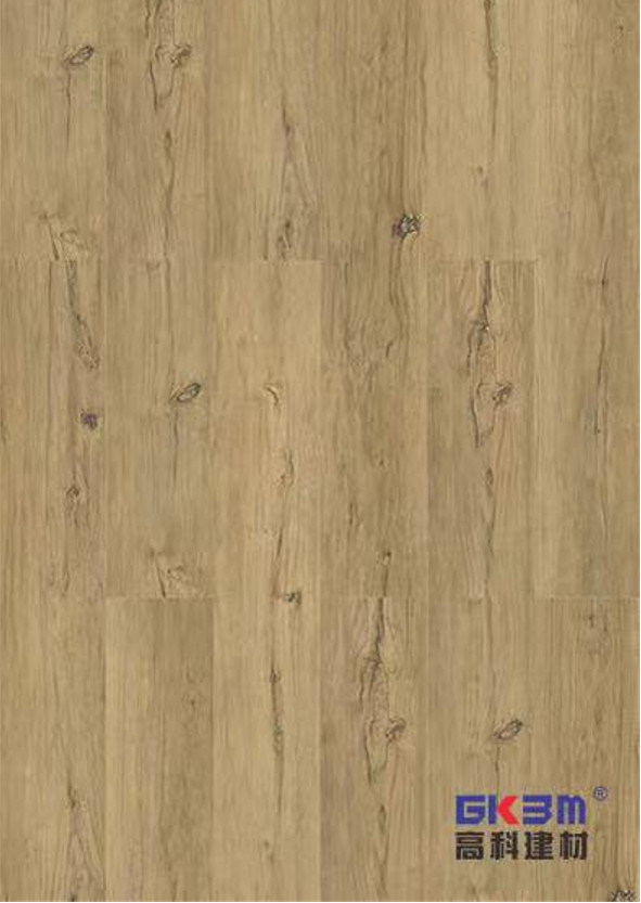 5mm Wood Grain SPC Flooring Unilin Click Beach Sunset Burlywood Eco Friendly GKBM MJ-W6003