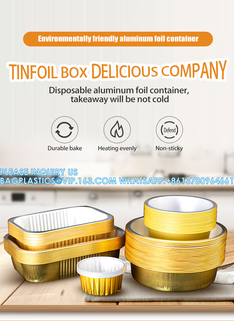 2200ml/4.85LB, Sturdy Aluminum Foil Pans With Lids For Cooking, Baking, Reheating, Freezer, Oven, Recyclable