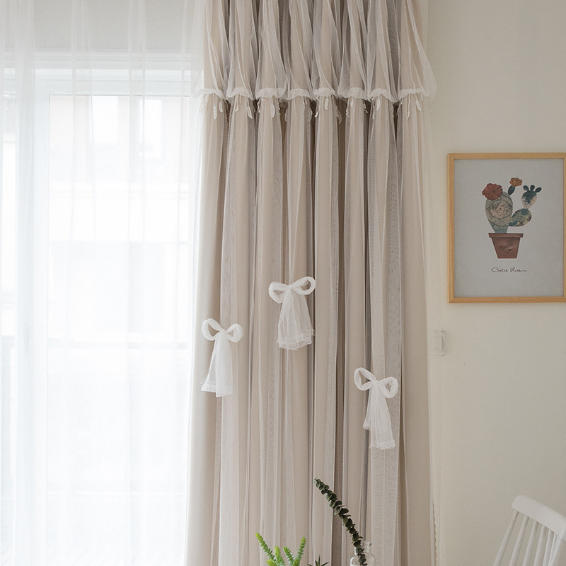Polyester Linen Cotton Fabric Blackout Solid Color Curtain Fabric