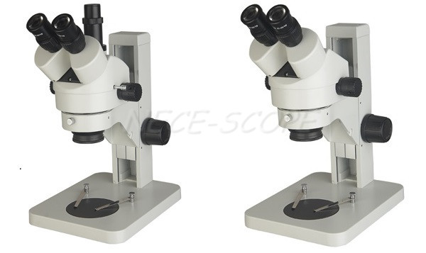 Binocular Dissecting Stereo Zoom Microscope Vertical Square Base 7X - 45X