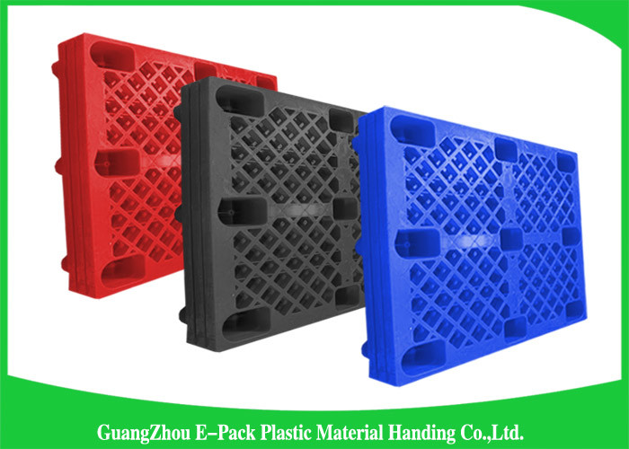 Anti - Slip Industrial HDPE Nestable Plastic Pallets With Durable Solid Deck