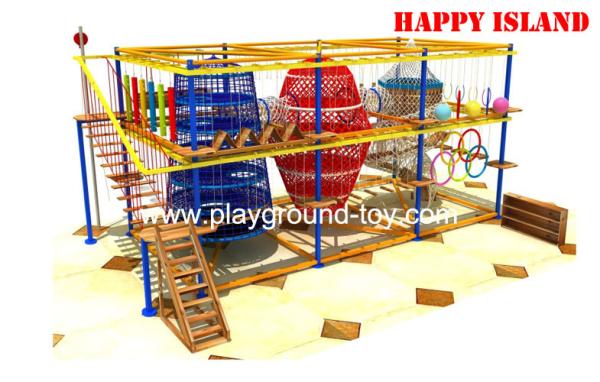 International Certification Adventure Playground Equipment For Park / School /