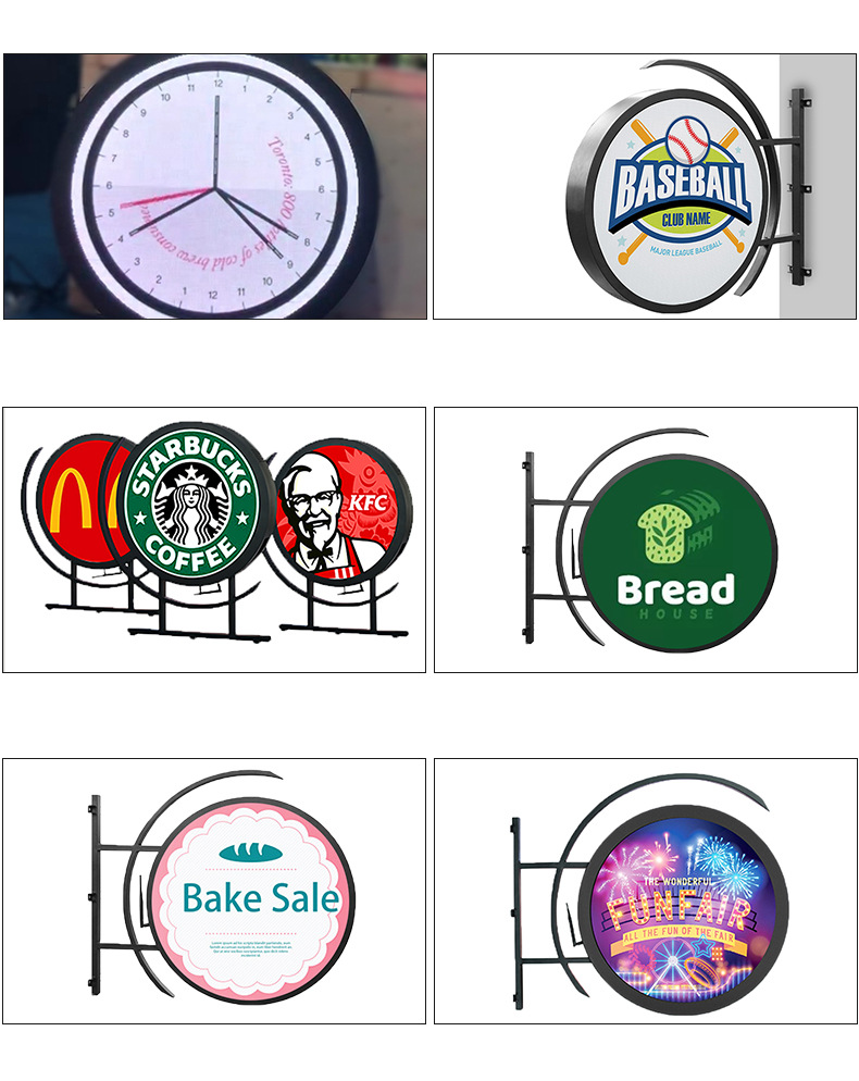 Round Led Display P4.28 dia-600mm Double Sided Circular LED Display