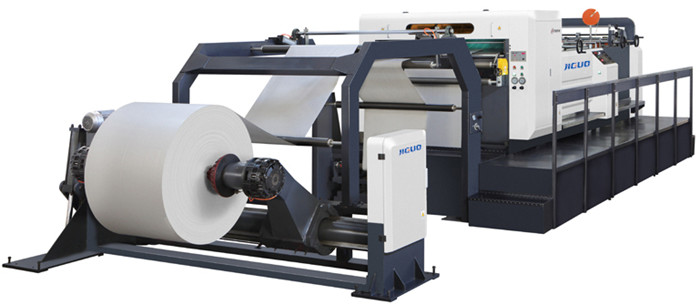 High Speed Paper Roll Cutter 1400mm Width Paper Roll To Roll Cutting Machine