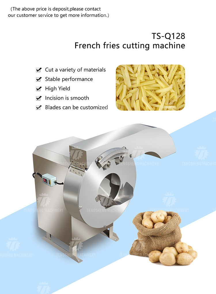Commercial French Fries Vegetable Processing Machine Potato Cutter