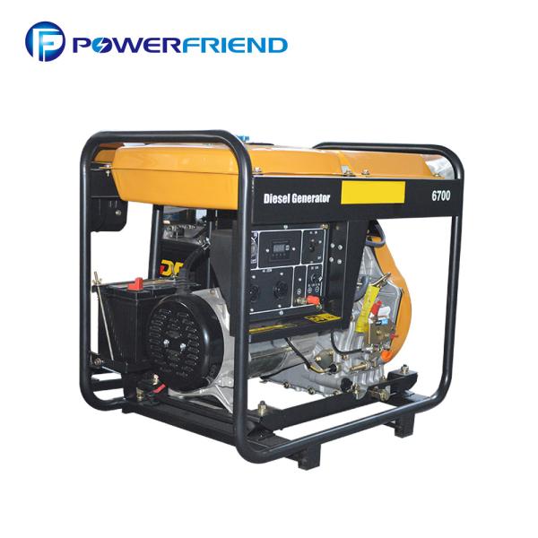 AC 6-7kw Motor Small Portable Generators Diesel Electric Start