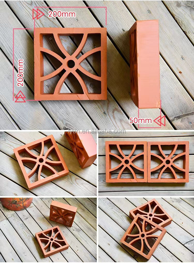 Cement Exterior Wall Blocks Decorative Sun Brick Artificial Hollow Bricks