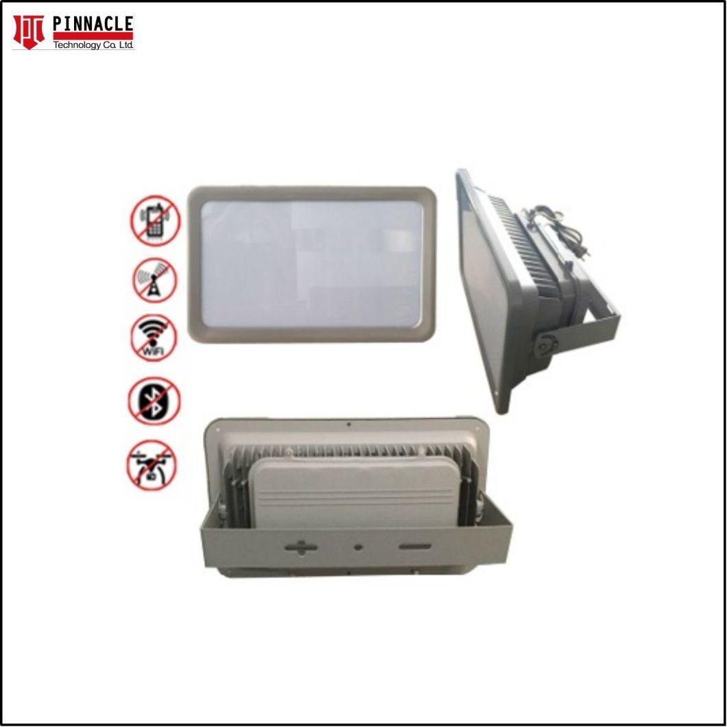 Waterproof RF Remote Control WiFi GPS Cellphone School Signal Jammer with Internal Antennas and Software Control