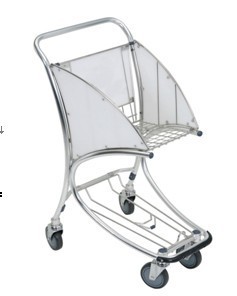 Portable 3 Wheels Smart Cart Airport , Luggage Cart Trolley For Hotel Staff, Airport Luggage Trolley