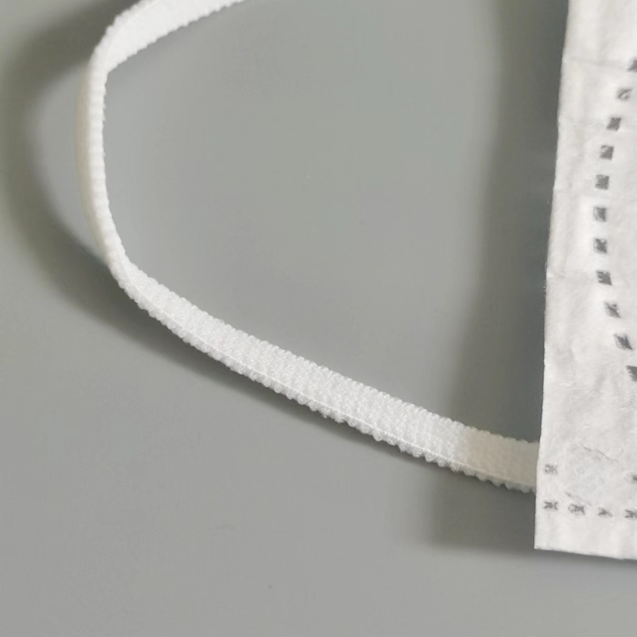 1/8" Very Soft Elastic Ear Loops White Wear Band For 3 Ply Kid Disposable Face Mask