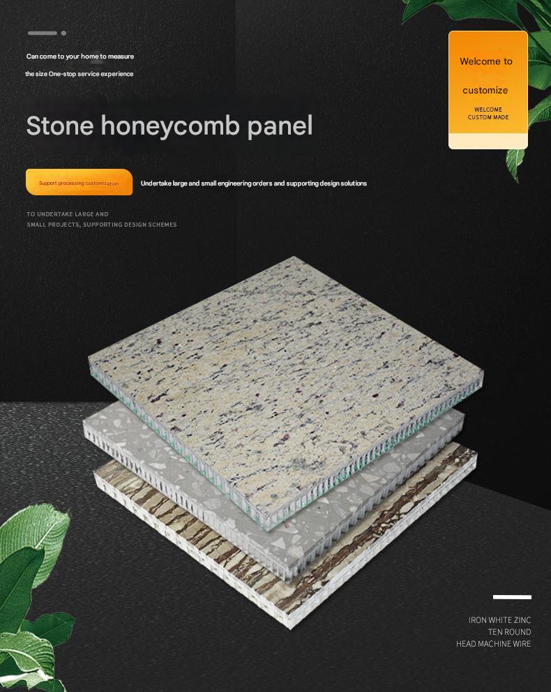 All Aluminum Ceiling Honeycomb Panel Wood Grain Sound Insulation Hot Aluminum Alloy Composite Stone Contemporary Design Style