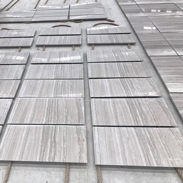 White Wooden Veins Marble Stone Slab 305x305x10mm 305x610x10mm 600x600x18-20mm