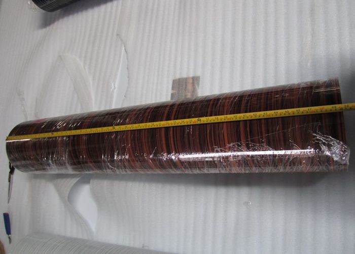 High Gloss Wood Grain PVC Decorative Film For Flat Lamination Width 1260mm
