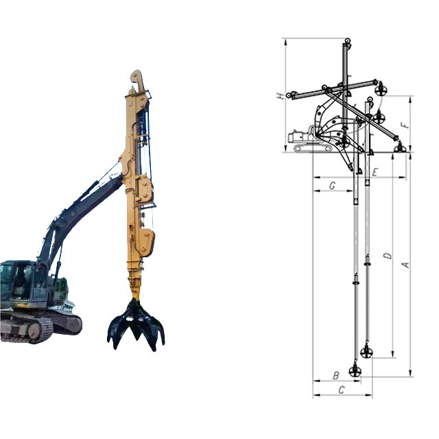Multi-strand Wire Rope Excavator Telescopic Arm BS900E Material Lighter