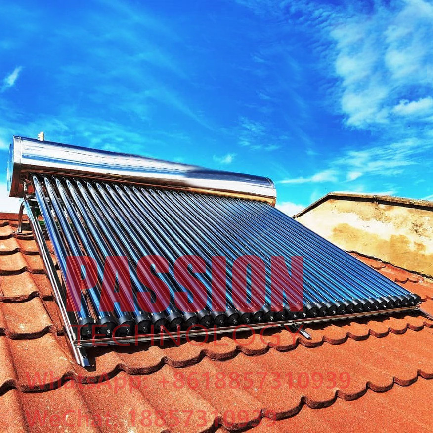 200L Pressurized Solar Water Heater Roof Mounted Solar Heating Collector