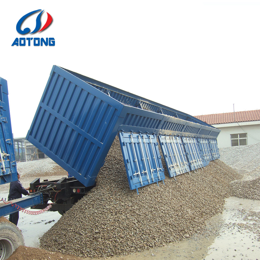 Low Bed Deck Dimension of 12000X2500X1500mm Dump Semi Trailer for Australia Market