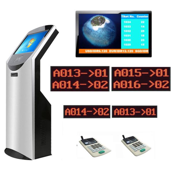 Bank/Hospital/Clinic/Pharmacy Queue Ticketing Kiosk System with 19 inch Token