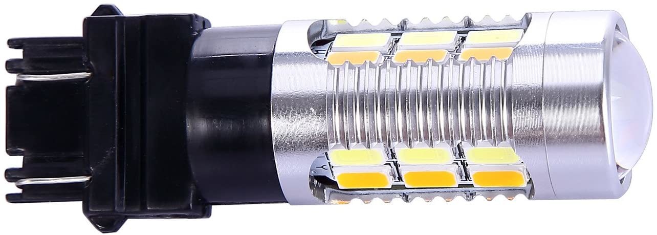 3157 3057 3357 4157 LED Brake Turn Signal Lights Amber Switchback 22 SMD with Projector