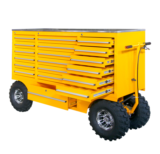19 Drawers Stainless Steel Top Tool Trolley Cabinet for Iron Car Repair Garage Workshop