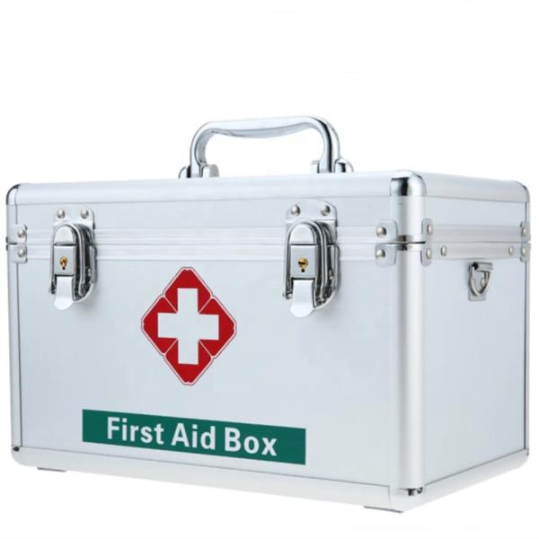 Aluminium Shoulder Strap Emergency Medical Supplies Box Workshop metal First Aid