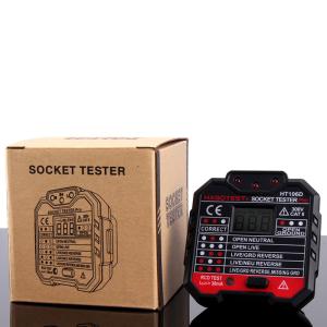 LCD Display Plug Socket Tester , CE Electric Socket Tester