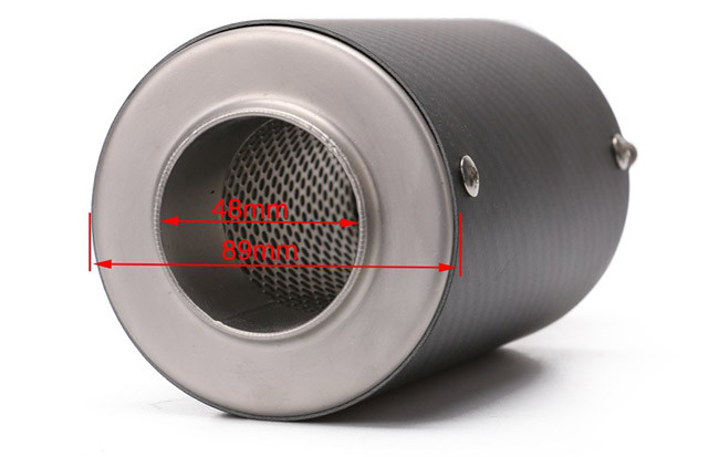 Aftermarket Motorcycle Exhaust Muffler 51mm Carton Fiber Db Killer For Honda Sport Bike