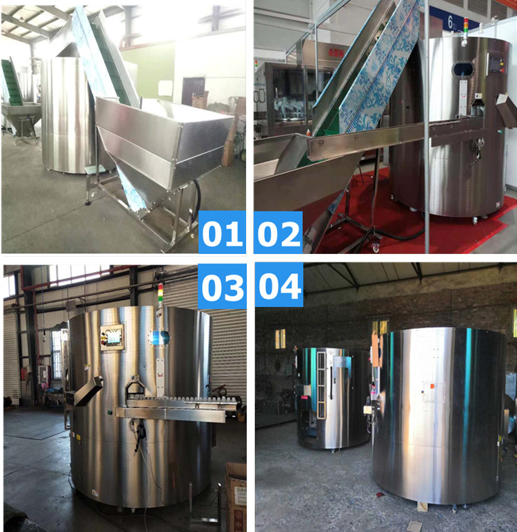 High Speed Rotary Bottle Unscrambler Full Automatic For Plastic Water Bottling Plant