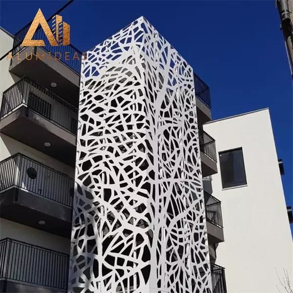 Laser cut metal panel
