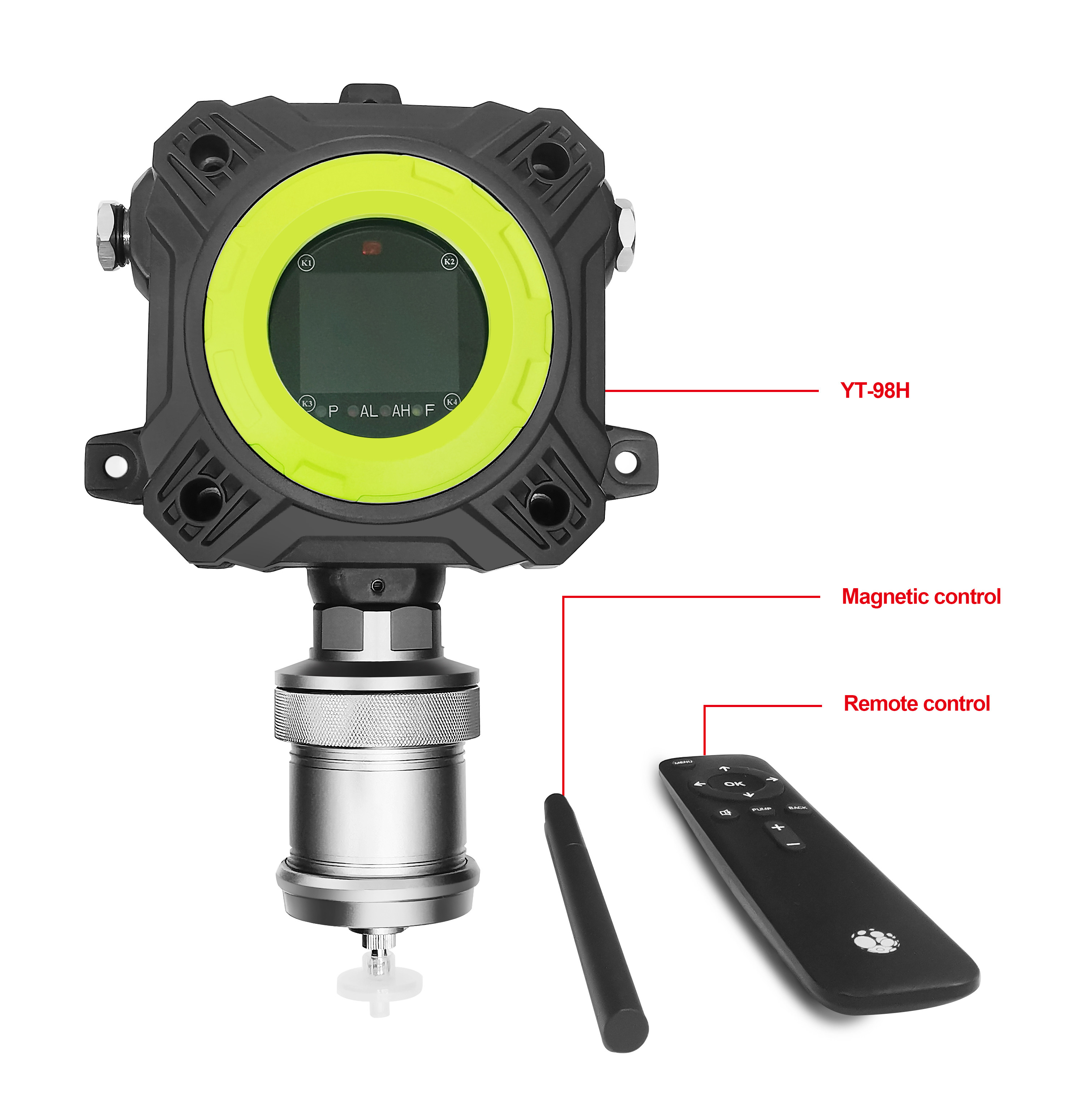 IECEX ATEX Medical Ammonia Gas Monitor Fixed NH3 Gas Detector RS485 MODBUS 4