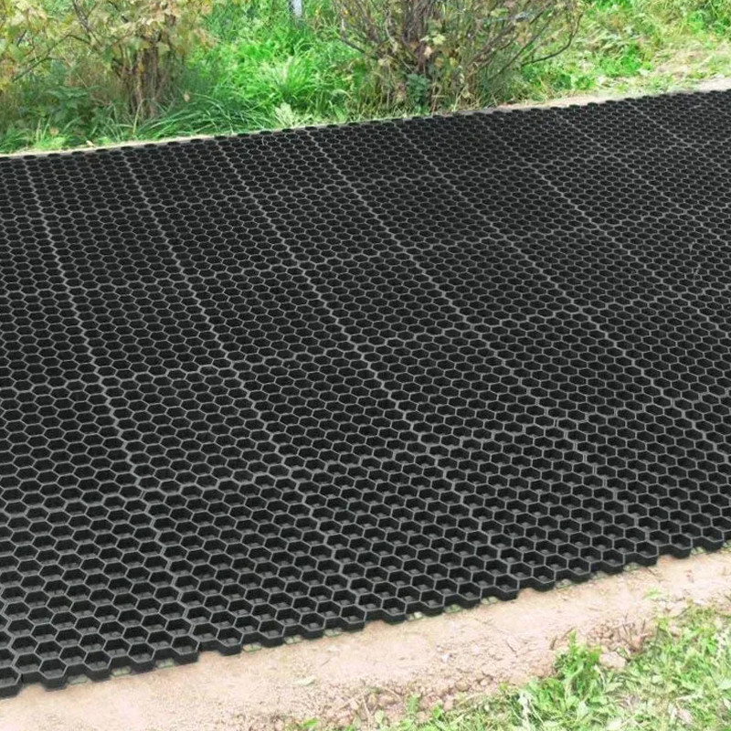 Black Permeable Plastic Grass Reinforcement Grid Driveway For Parking Lots Protection