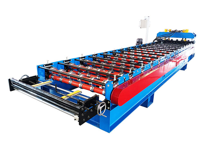 Chain Size 1 Inch Glazed Tile Roll Forming Machine 3 - 5m/Min