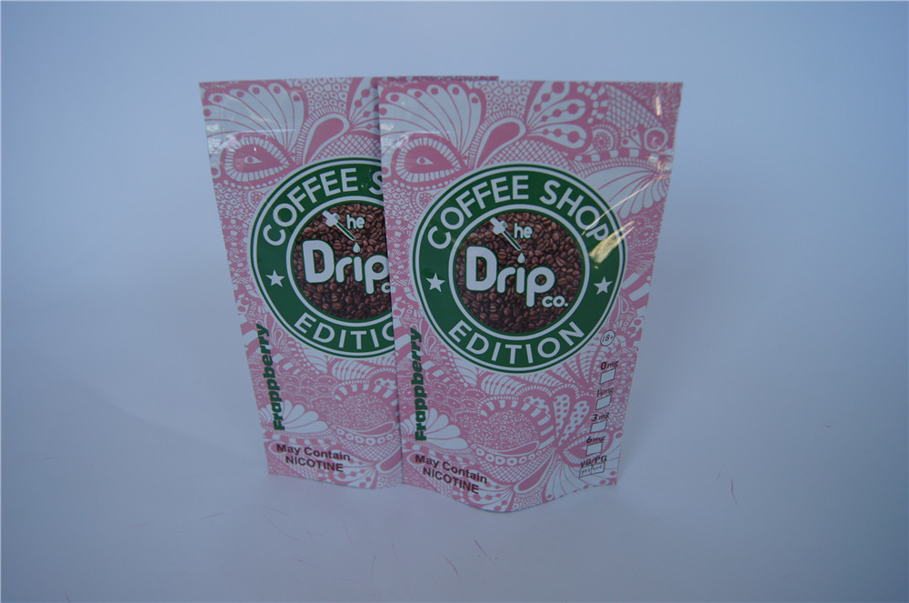 Custom Printing Stand Up Vape Package Packaging Bags with Zipper / Tear Notch