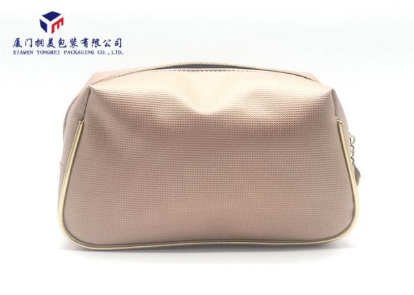 Leather Cosmetic Bag Tropizoid Shape Personalised Lady Makeup Bag Light Weight