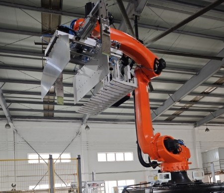 Mechanical Grippers In Robots Palletizing Stacking Systems