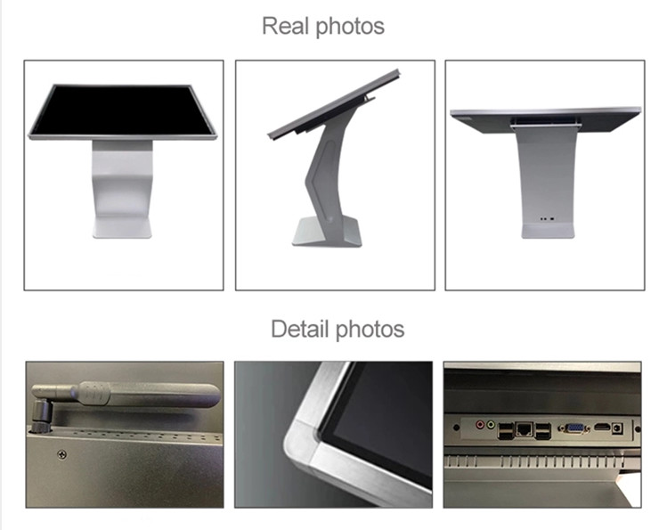 Horizontal 320cd/m2 Free Stand Information Checking Kiosk