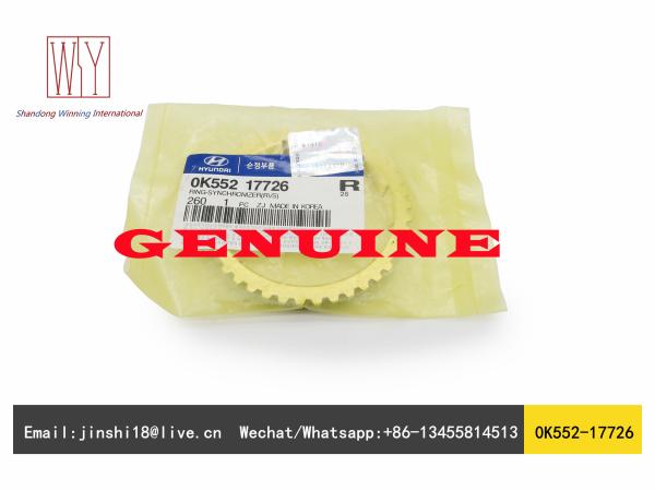 HYUNDAI GENUINE AND NEW RING-SYNCHRONIZER(RVS) 0K552-17726 0K552 17726