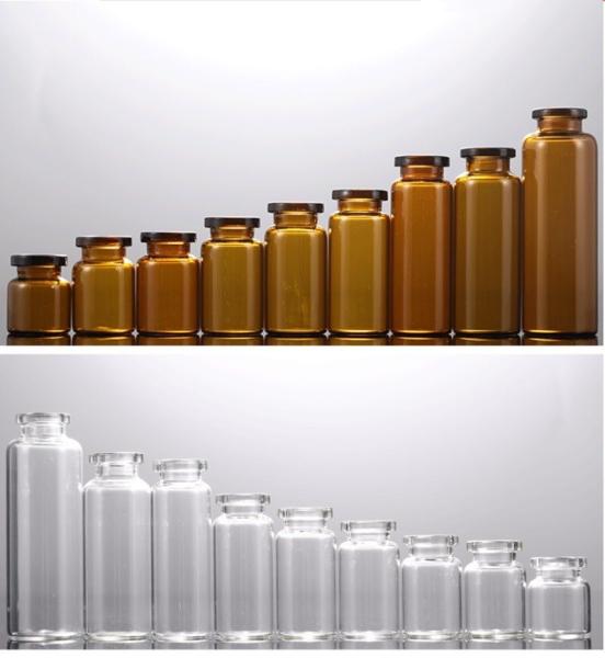 Clear Medical Glass vial Pharmaceutical 5ml 10ml 20ml Clear Amber Empty Little