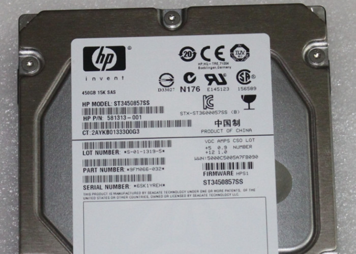 581313-001 HP Hard Disk Z800 Z600 ST3450857SS 450G 15K SAS 3.5 Inch