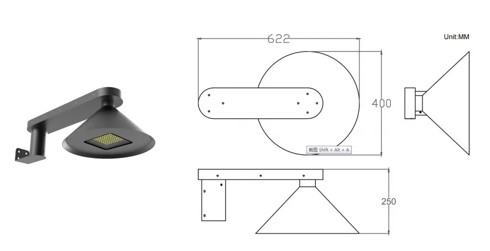 Factoty Price Alu. Waterproof 130lm/W Ik08 IP66 Ra70 Hemisphere Integrated Sidewalk Path Road Pavement Wall Courtyard LED Solar Garden Street Light