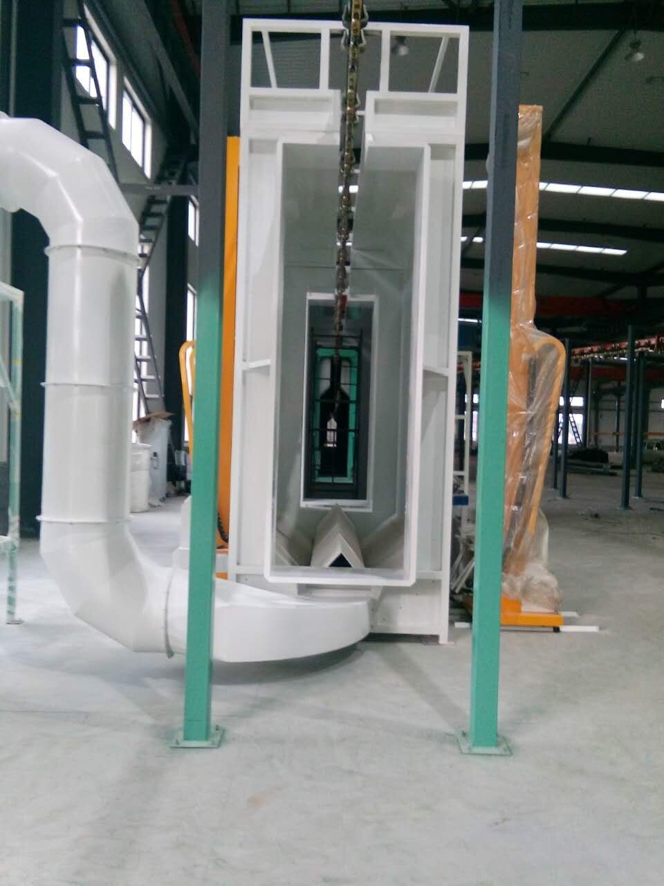 Natural Gas Heating Car Rim Powder Coating Paint Plant 98% Powder Recovery