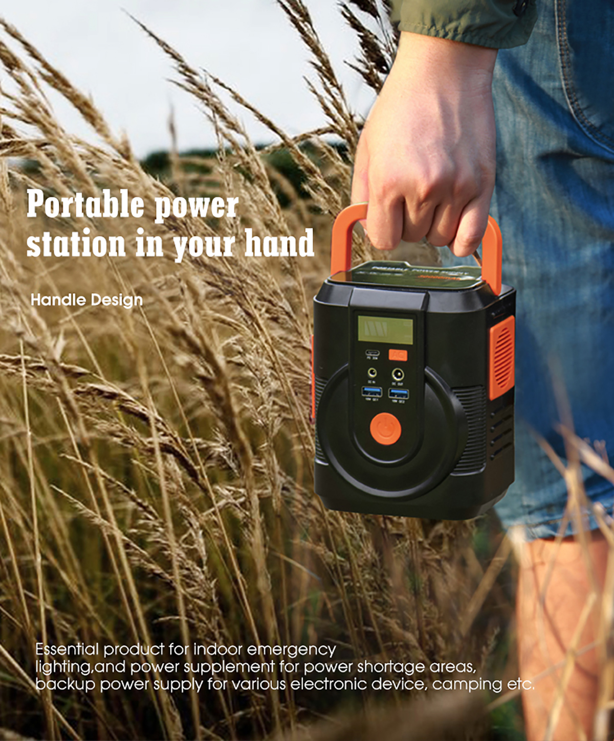 Solar Energy Storage Power Station 100W 110V 220V For Home Emergency